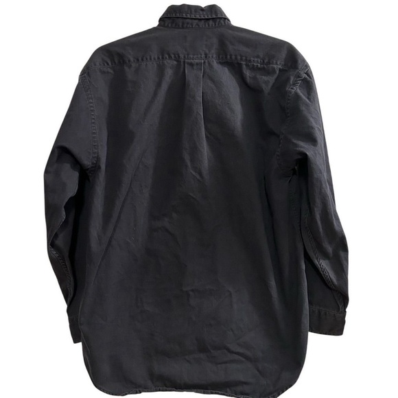 Polo Ralph Lauren Men's Navy Blue Long Sleeve Collared Shirt XL Vintage - Picture 6 of 9